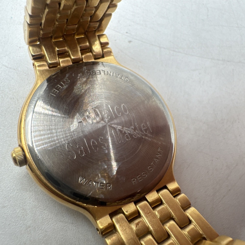 Vtg Wittnauer Cosmopolitan Gold Tone Date Wristwatch Tested Working View 5
